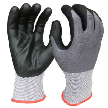 High Grip Oil Proof 15G Nylon spandex nahtloser Mikroschaum Flex Nitril Palmbeschichtete Industriesicherheit Handschuhe